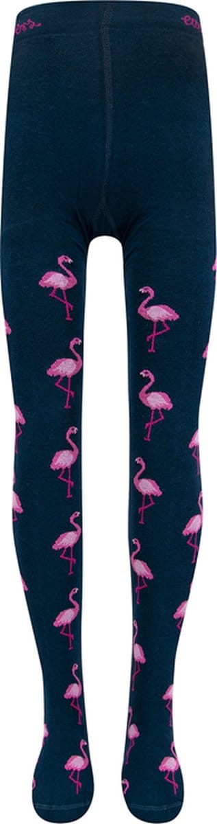 Ewers Maillot Meisjes - Donkerblauw & Roze Flamingo's - Elastisch-92/98