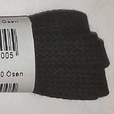 1 Paar (2 stuks) zwarte platte hoge kwaliteit Duitse schoenveters van 120 cm lang en 8 mm breed - Bergal 8856 veters