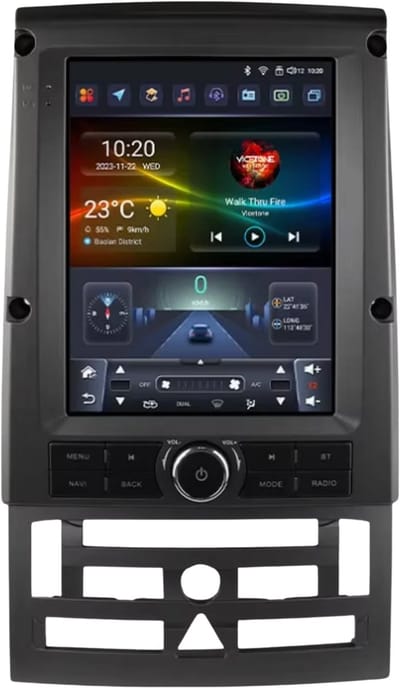 Autoradio met bluetooth - Carplay - Voor Peugeot 407 (2004-2011) - Geschikt voor Apple en Android - Stereo - Navigatie - Navigatiesysteem auto - 3GB 32GB