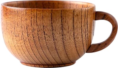 Houten mok - Houten drinkmok voor koffie, thee, melk, bier, keuken, bar, thuisgebruik, drankjes en mokken