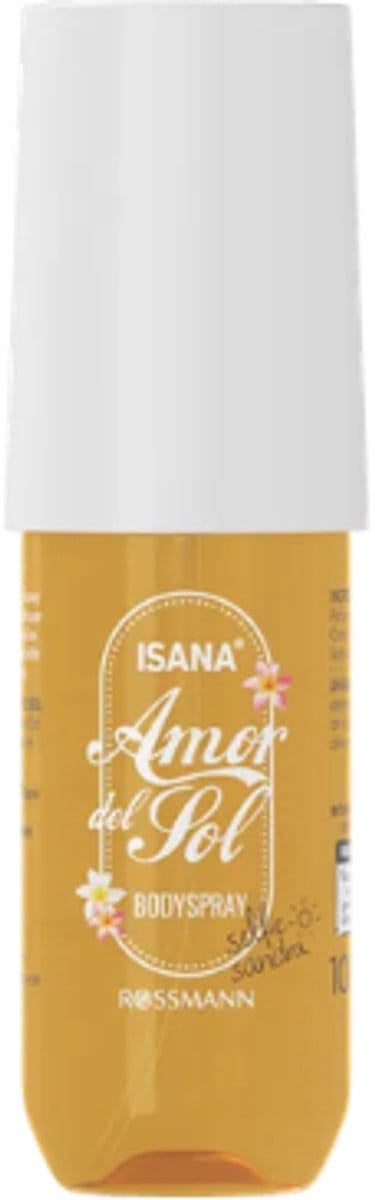 ISANA Zomer Bodyspray Amor del Sol - 1x 100 ml | Tropische Body Mist met Kokos & Tiarébloem | Limited Edition