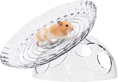 KZQ Stabiele Stille Hamster Loopfiets Bewegingsspeelgoed Voor Kleine Dieren Fitnessaccessoire Voor Hamster Konijn Egel En Heremietkreeft