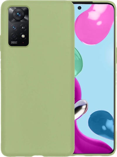 Hoesje - Geschikt voor Xiaomi Redmi Note 11 - Sterk & Shockproof - Hoes Cover - Siliconen Case - Telefoonhoesjes - Groen