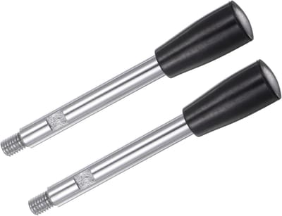 Tension Handgreep met M8 Draad, 116mm Lengte, Chroom Lange Arm Handwiel, Geschikt voor Draaibanken - 2 Stuks, Duurzaam en Ergonomisch
