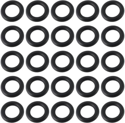 Dailygoods- O-ring 100 Stuks - Rubber - 3/8 inch ID - 5/8 inch OD - Geschikt voor Vloeistoffen - Eenvoudig te Installeren - Afdichtring