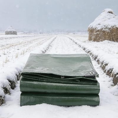Zeildoek - Afdekzeil Tarp - Bescherming Buiten - Zwaar Uitgevoerd 120g/m² - 4 x 8 m - Groen