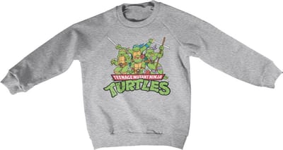 Teenage Mutant Ninja Turtles Teeange Mutant Ninja Turtles Distressed Group kindersweatshirt, heathergrijs