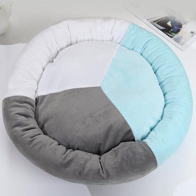 Superzachte Kleine en Middelgrote Huisdierproducten Vier Seizoenen Hondenhok Kattenhok Winter Rond Huisdierenhok S 40*8cm