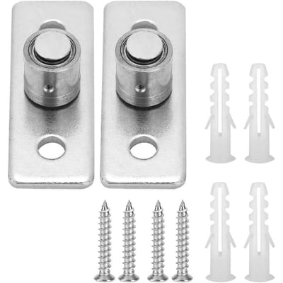 2 stuks roestvrijstalen schuurdeurroller vloergeleider schuifdeurbeslag accessoires