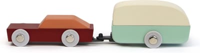 IKONIC - Houten Auto met Caravan - design Floris Hovers - FSC