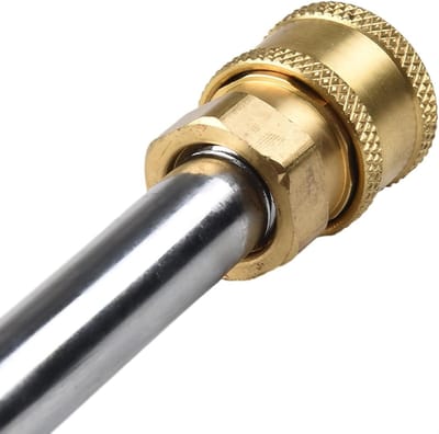 Hogedrukreiniger Verlenging - Wasstraat Accessoire - Effectief Reinigen - Roestvrij staal - 50 cm - Zilver