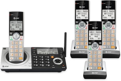 Draadloze Telefoon - Huistelefoon - Thuiscommunicatie - Met Antwoordapparaat - 4 Luisteraars - Zilver Zwart