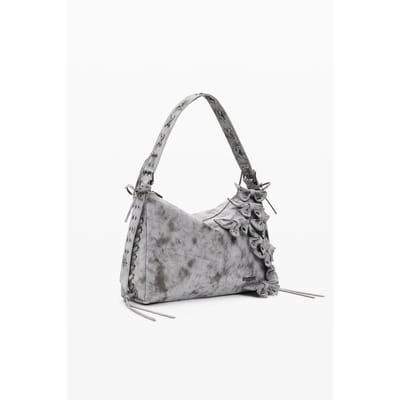 Desigual schoudertas Nickel Leiria Shoulder Bag Dark Grey grijs
