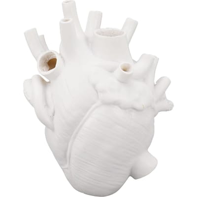 Hartvormige Vaas Decoratief Modern Hars Exquise Plantenpot voor Thuis Kantoor Slaapkamer Bruiloft wit