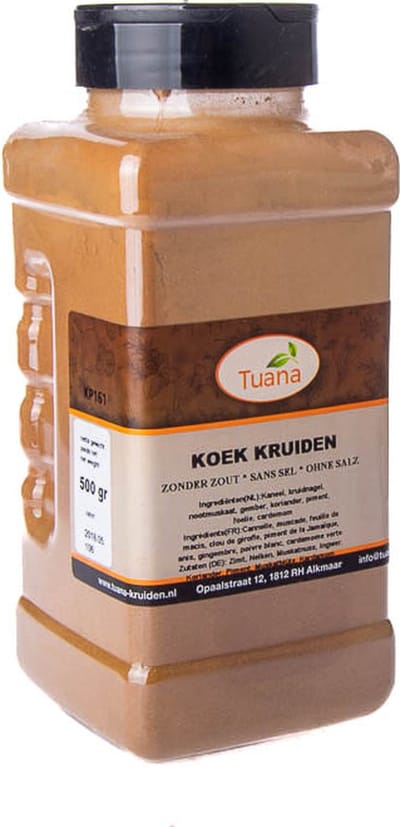 Tuana Kruiden - Koek Kruiden - Strooibus 450 Gram - Tuanashop - GP-K-0037