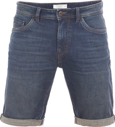 Tom Tailor Heren Short Broeken Josh regular/straight Fit Blauw W 30 Volwassenen Korte Jeans Broek Bermuda