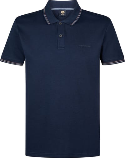 Petrol Industries - Heren Klassieke Polo Aqua - Blauw - Maat M