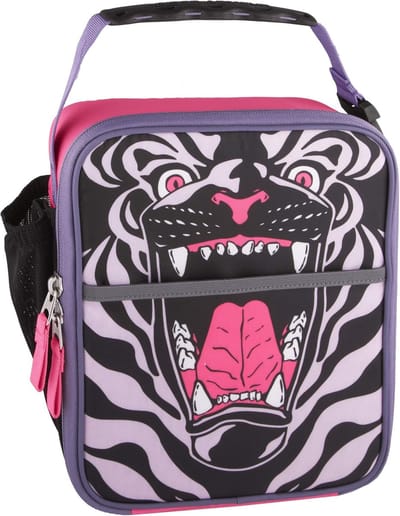 Lunchbox Jongeren - Broodtrommel Tas - Voedsel Vers Houden - Schuim Isolatie Voering - Tijger