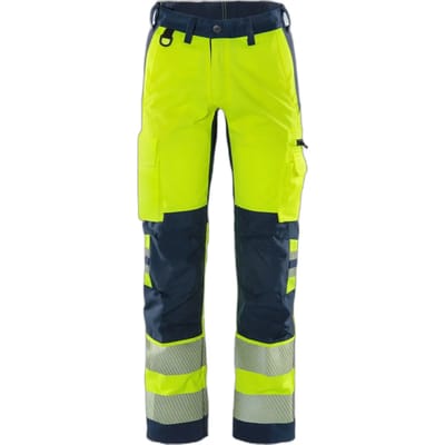 Fristads Hi Vis Werkbroek Klasse 2 Flexforce - Hi-Vis geel/marineblauw - C54