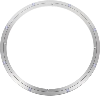 Draaibare Plaat - Draaitafel Lager - Eettafel Draaien - Aluminium Legering - 10 Inch Diameter - Zilver