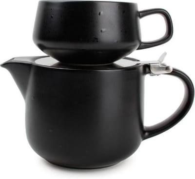 Tea for one set 60cl zwart Anders