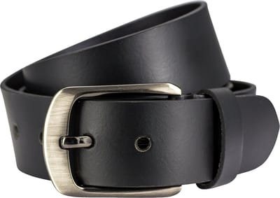 LINDENMANN leren heren riem - zwart
