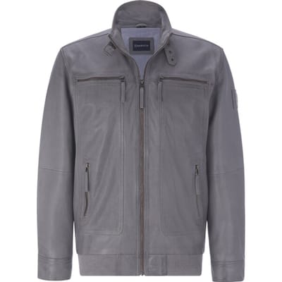 Babista herren Leren Jack - 48 - grijs - Plus Size
