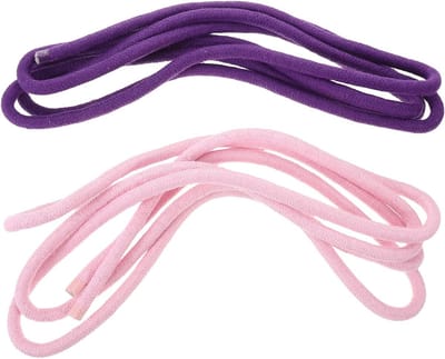 Ritmische Gymnastiek Touwen - Trainingstouwen Katoen - Thuisoefeningen Optredens - Zachte Antislip Grip - 3 Meter Lengte - Meerkleurig