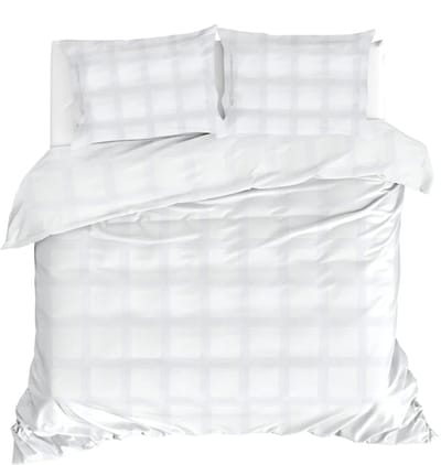 Linolux Dekbedovertrek Quadrant White 1 persoons