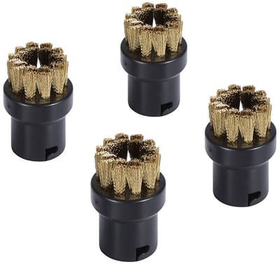 Dailygoods- Stoomreinigingsborstels 4 Stuks - Ronde Borstelset - Accessoires voor Stoomreinigers - Slijtvast en Duurzaam - Compatibel met SC1/SC2/SC3/SC4/SC5/SC7 - Stoomreinigeraccessoires