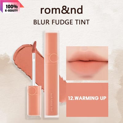 Rom&nd Romand BLUR FUDGE TINT,Fluweelmatte Lippen 5.0g/0.18oz (7 kleuropties) 12 Warming Up