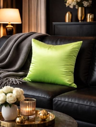 Soft Glow Collection Kussenhoes – Lime – 45x45 cm