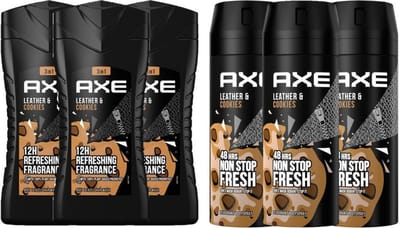 Axe Mix Pack - Collision - 3x Douchegel (250 ml) en 3x Deodorant (150 ml)