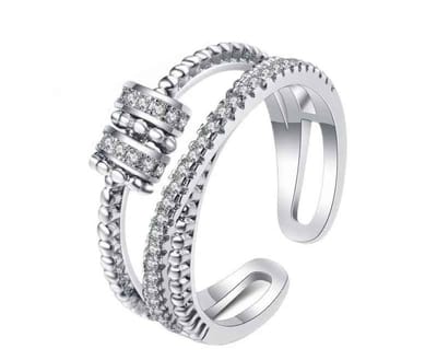 Fidget ring bling - Kraaltjes - Anti-stress - Anti-angst - Spinner ring