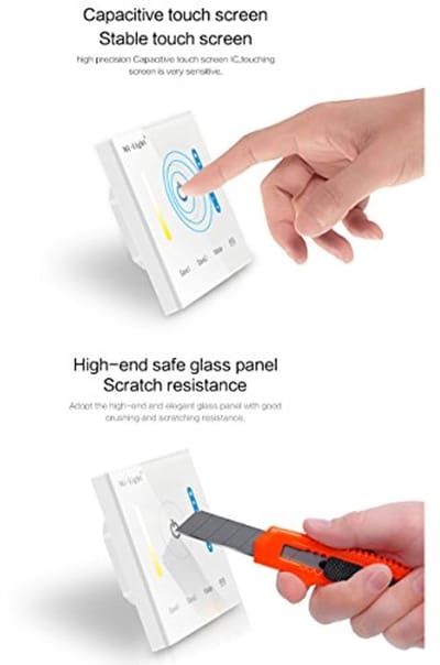 P2 Smart Panel-Controller voor LED-strips - Touch-schakelaar - Dimmerbesturing met Helderheid en Kleurtemperatuur