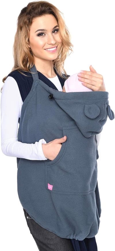 Draaghoes Baby - Universele Cape - Warm Blijven - Verstelbare Bandjes - 20 x 20 x 10 cm - Grafiet
