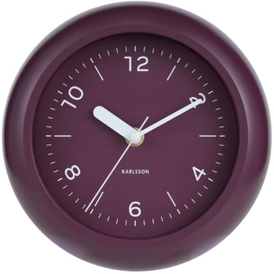 Karlsson Wandklok Slope - Dark mauve - Ø20cm - Wandklok Scandinavisch