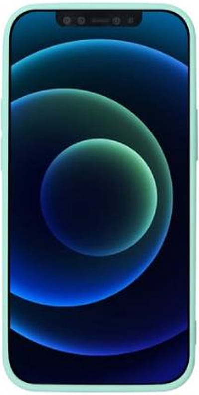 Myway, Hoesje Geschikt voor Apple iPhone 12 / 12 Pro GEKLEURD Zacht TPU, Blauw