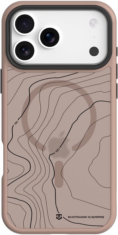 Tactical iPhone 17 Pro Max MagForce Hyperstealth Sika Cover – Hoesje met Losse Klikbare Knoppen – Mocha Mousse