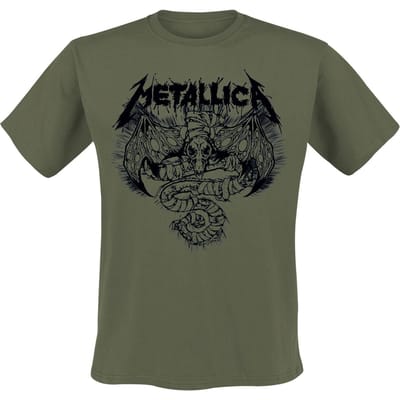 Metallica T-shirt - Roam Blast Olive - S tot XXL - voor Mannen - olijf