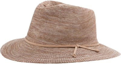 Gilly Fedora – Zonnehoed Dames Kreukbestendig Reisvriendelijk - Maat: M-L: 58 cm - Mixed Camel