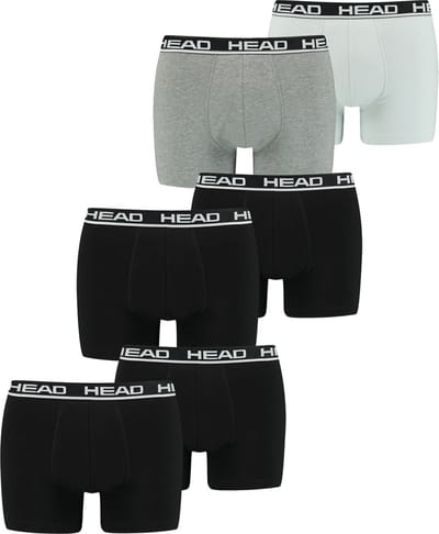 HEAD Heren Boxershorts HEAD BASIC BOXER 6er Pack Veelkleurig S