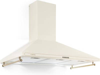 Klarstein Afzuigkap Voor De Keuken, Afzuigkap Recirculatie/Afvoer, Afzuigkap 90 cm, Afzuigkap Met Vaatwasserbestendig Filter, Stille Afzuiging, Afzuigkappen Met 630 m³/h Luchtstroom,5 m³/u 48 cm - voor Keuken - Vetfilter - Dampkap