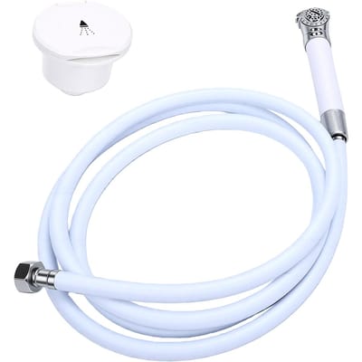 Pommeau de douche encastrable pour bateau, pommeau de douche à pression manuelle en acier inoxydable avec tuyau de 2,5 m pour yacht marin