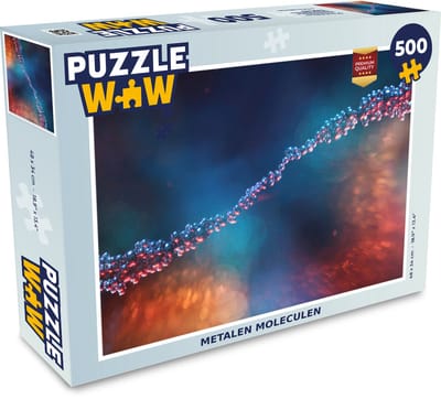 Puzzel Metalen moleculen - Legpuzzel - Puzzel 500 stukjes