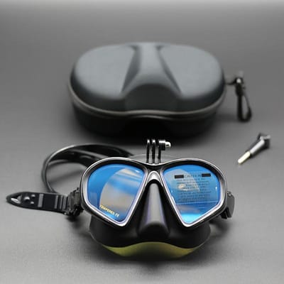 1 STKS duikbril van gehard glas high-definition waterdichte en anti-condensbril voor snorkelen en scubaduiken - camerahouder