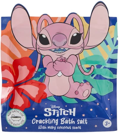Disney Stitch - badzout 55 gram - coconut scent - kokosnoot - crackling bath salt - 3+ - angel lotus zen hawaii