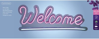 Ledbord lumineo indoor usb neon welcome
