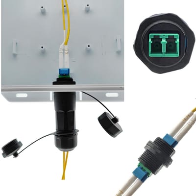 Dailygoody - LC Dual Core glasvezelconnector - Optische SFP-module - IP68 waterdicht - Blauwe interface - Glasvezelkoppeling - Geschikt voor voorgemon