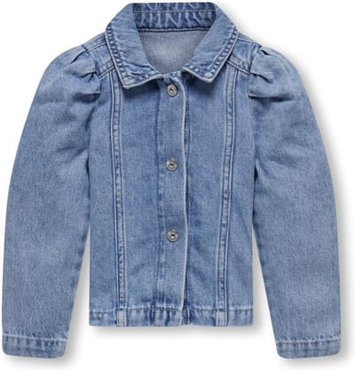 ONLY KMGJULES LS DNM JACKET NASBOX Meisjes Jas - Light Blue Denim - Maat 104